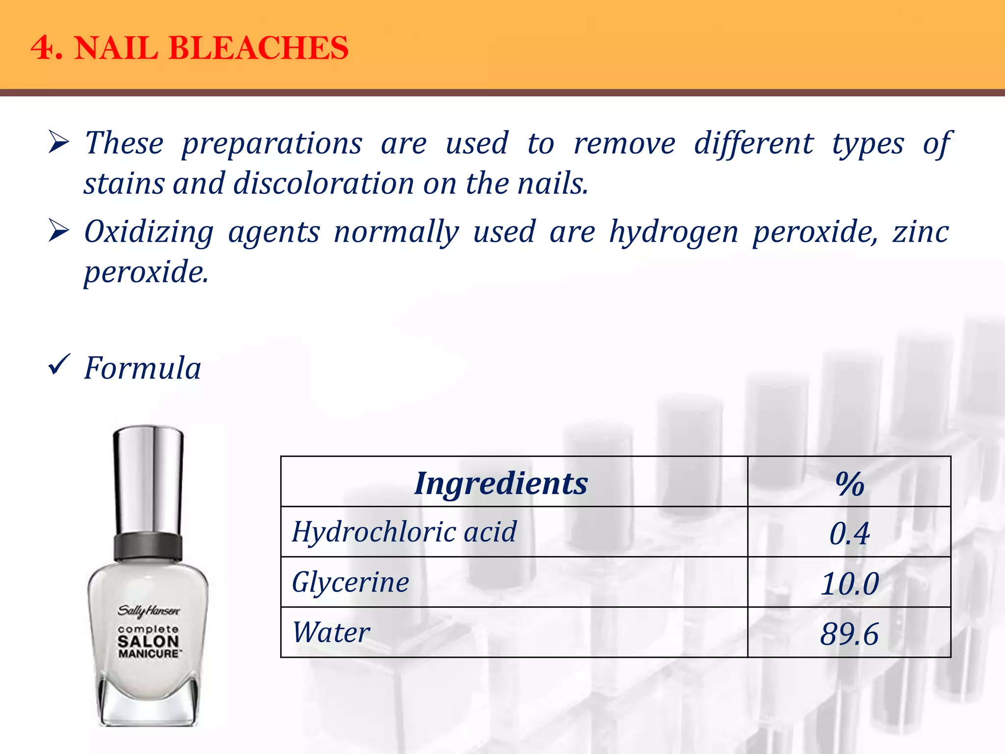 Nail cosmetics PPT