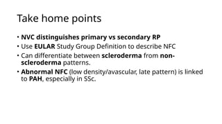 Nailfold Capillary Changes and Pulmonary hypertension | PPTX