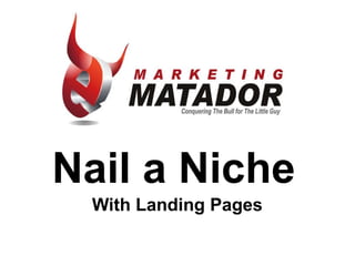 Nail a Niche With Landing Pages 
