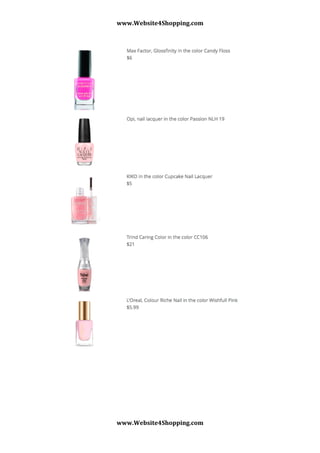 www.Website4Shopping.com	
 
www.Website4Shopping.com	
 
	
 
	
 
 