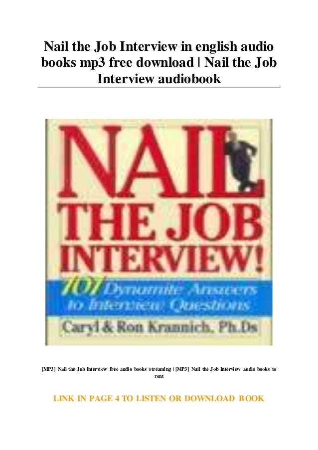 Nail The Job Interview In English Audio Books Mp3 Free Download Nai Nail The Job Interview In English Audio Books Mp3 Free Download Nai