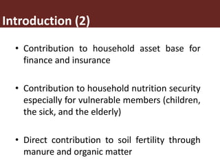 Assessing the inclusion of livestock Sector in NAIPs: Preliminary case study of Uganda, Mozambique, Kenya, Rwanda and Nigeria