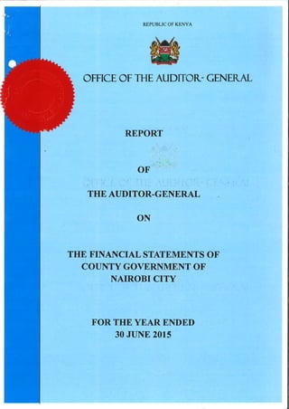  Nairobi spent Sh1 billion in legal fees, overshot budget by Sh5bn