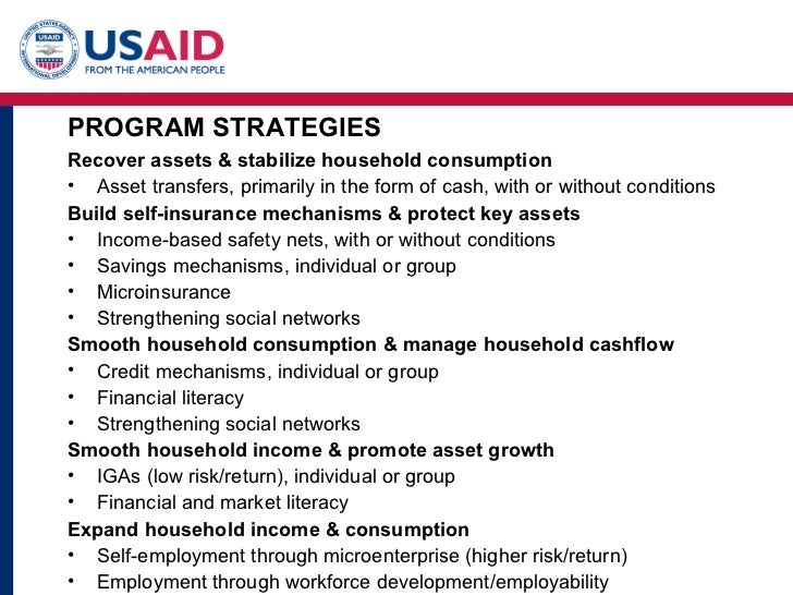 Household Economic Strengthening Concepts & Principles
