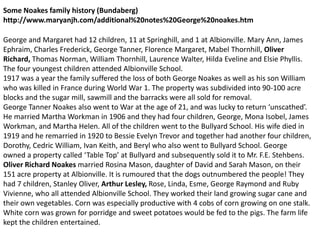 Les Noakes, Bundaberg - includes Australian National library interview ...
