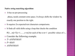 Naive string search | PPT