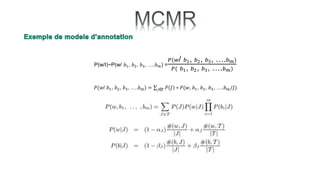 P(w/I)~P(w/ 𝑏1, 𝑏2, 𝑏3, ….𝑏𝑚) =
𝑃(𝑤/ 𝑏1, 𝑏2, 𝑏3, ….𝑏𝑚)
𝑃( 𝑏1, 𝑏2, 𝑏3, ….𝑏𝑚)
𝑃(𝑤/ 𝑏1, 𝑏2, 𝑏3, ….𝑏𝑚) = 𝑗∈𝑇 𝑃 𝐽 ∗ 𝑃(𝑤, 𝑏1, 𝑏2, 𝑏3, ….𝑏𝑚/𝐽)
 