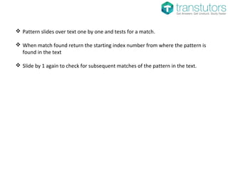 Naive String Matching Algorithm | Computer Science | PPT