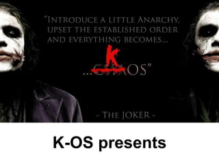 K-OS presents

 