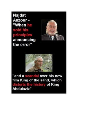 Najdat anzour director of king of the sand sold his principles