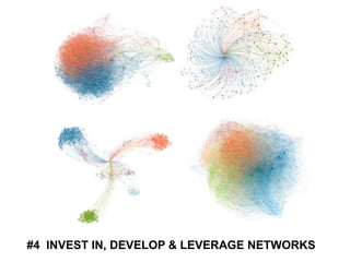 #4 INVEST IN, DEVELOP & LEVERAGE NETWORKS
 