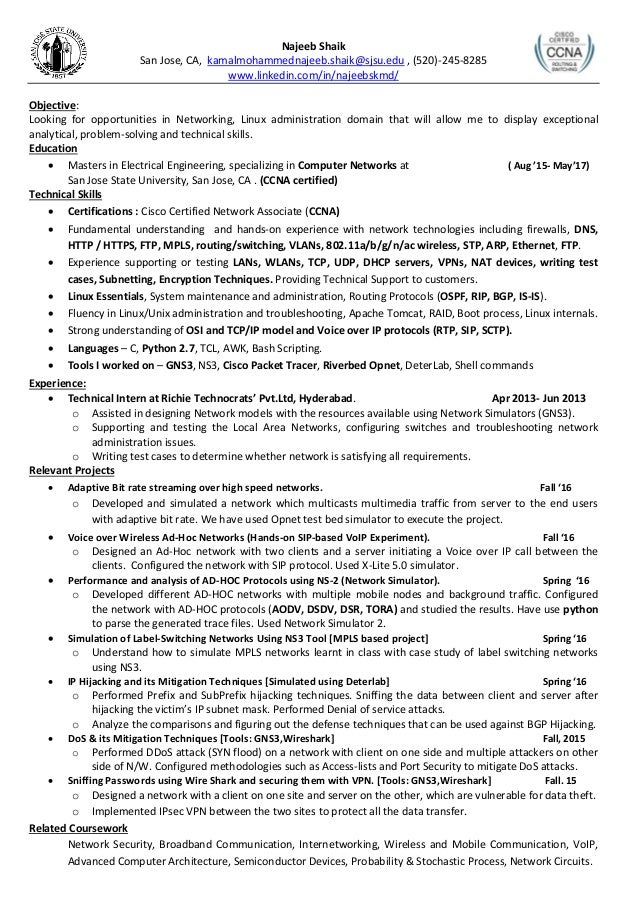 najeeb resume sjsu