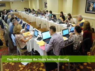 The Study Section Meeting
The SRO Convenes the Study Section Meeting
 