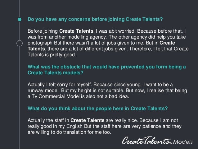 why do you want to be a model