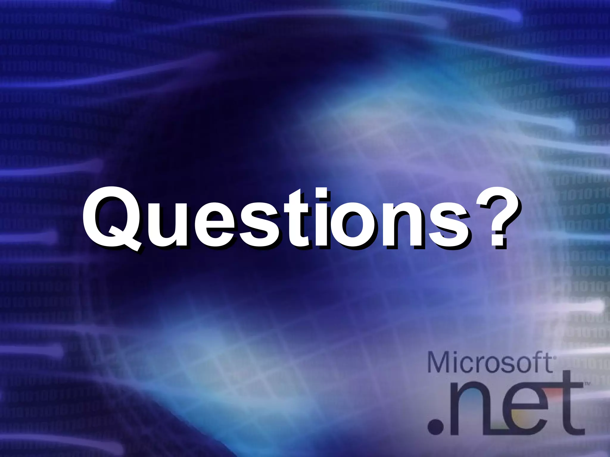Questions? 