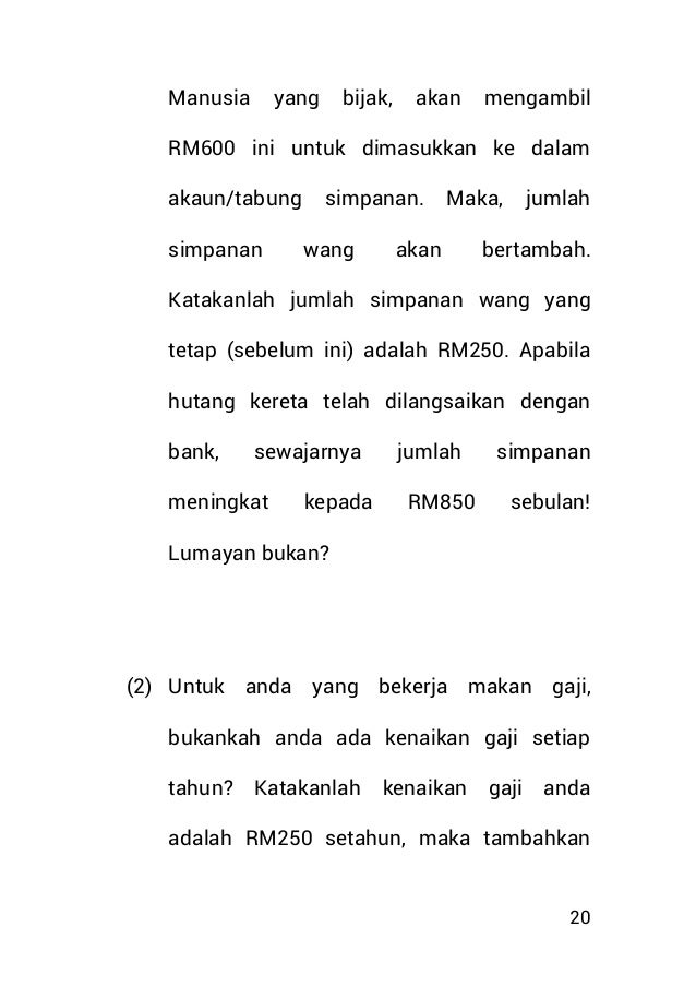 Nak senang simpan duit ebook