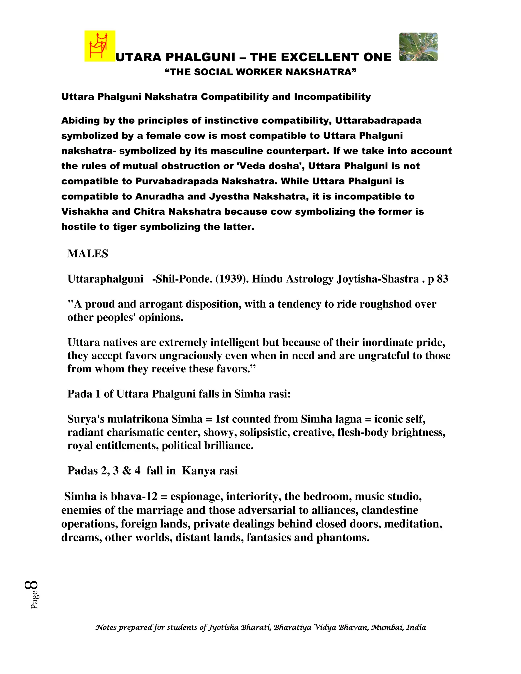 Nakshatra utara phalguni | PDF