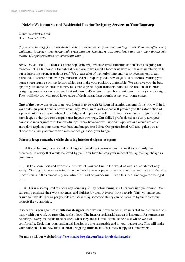 Nakshewala Com Started Residential Interior Designing