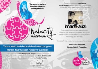 The names of our hero
 have been placed in
  Nalacity Museum




                        Iman Fauzi
 