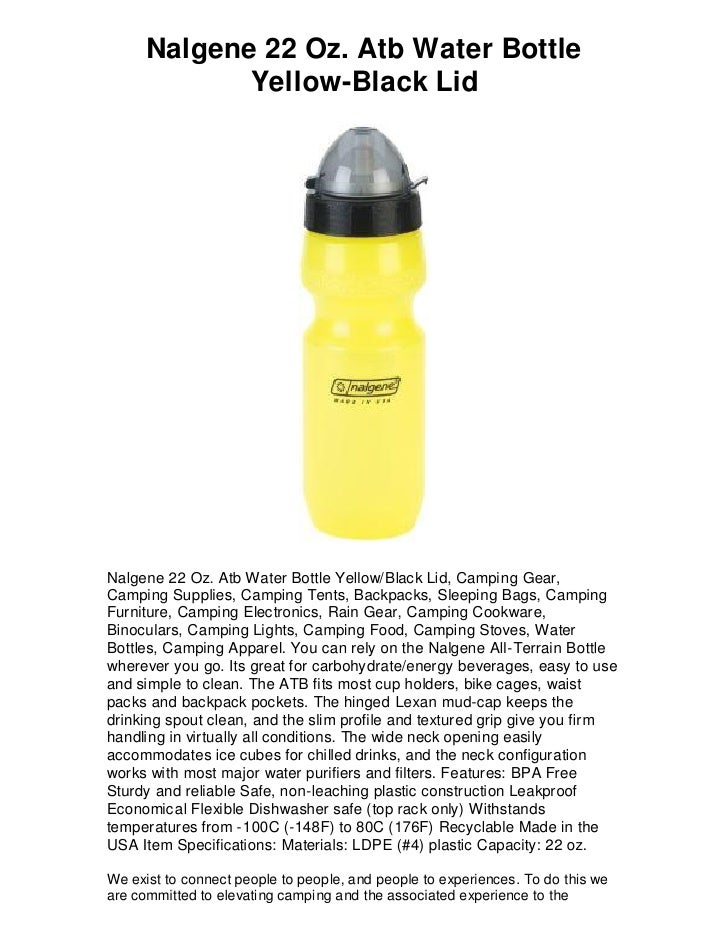 Blue Nalgene All-Terrain 22 oz Water Bottle