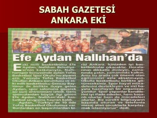 SABAH GAZETESİ  ANKARA EKİ 