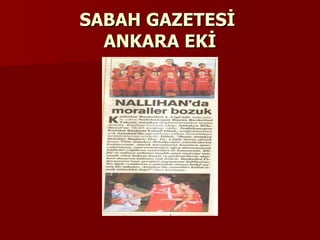 SABAH GAZETESİ  ANKARA EKİ 