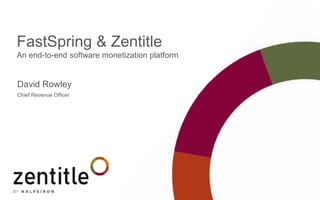David Rowley
Chief Revenue Officer
FastSpring & Zentitle
An end-to-end software monetization platform
 