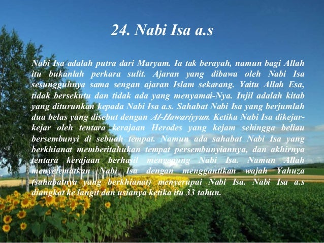 Nama Nama Rasul 25 / Kisah Para Nabi: Sejarah Nabi & Rasul - Seperti
