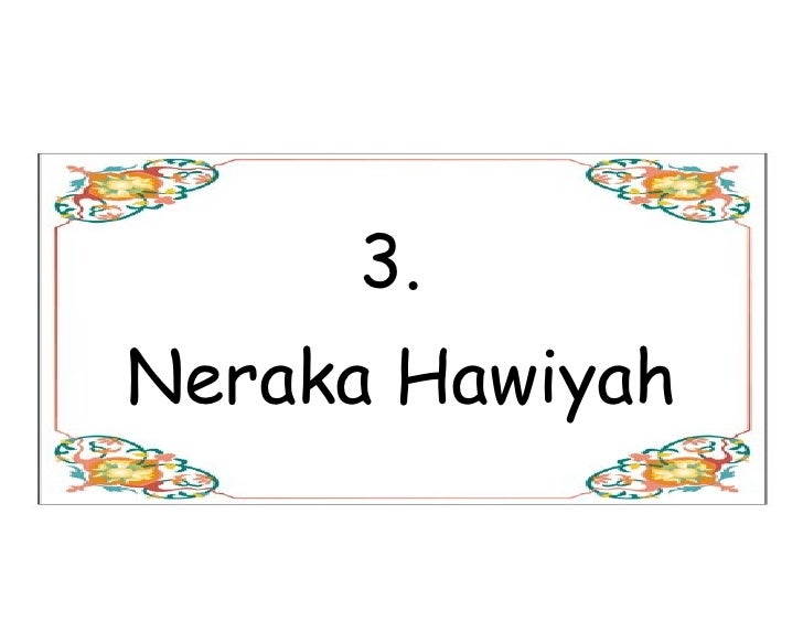 Nama Nama Syurga Dan Neraka
