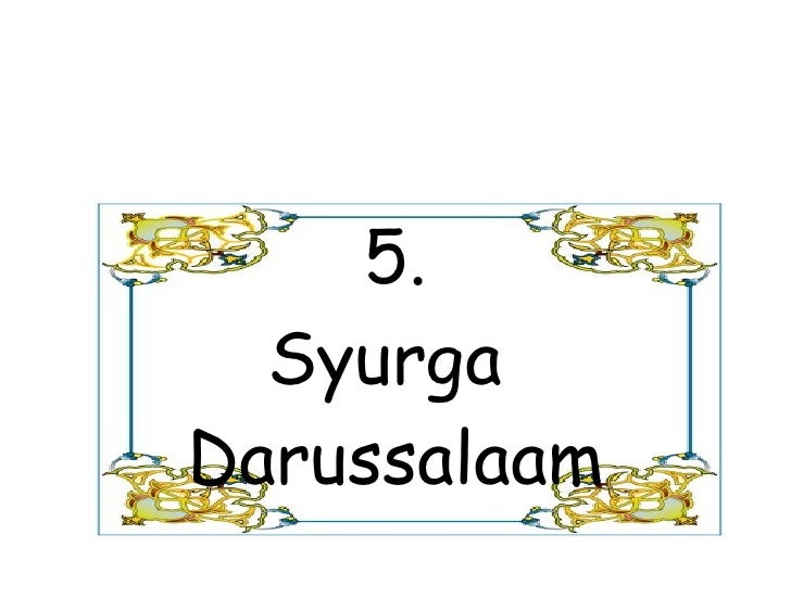 Nama Nama Syurga Dan Neraka