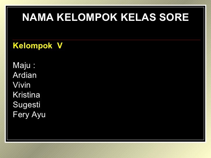 Nama kelompok tugas sekolah yang bagus