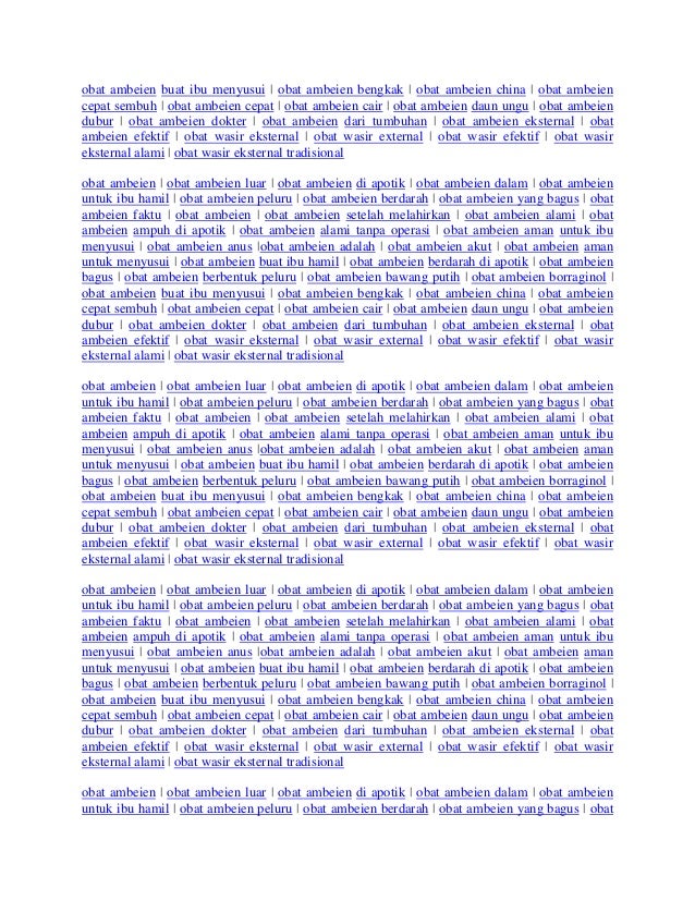 Ubat Supp Buasir - Contoh Up