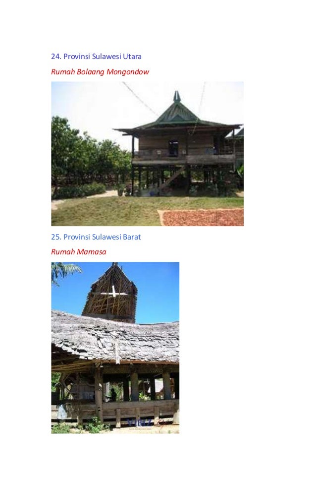 Nama nama rumah tradisional indonesia