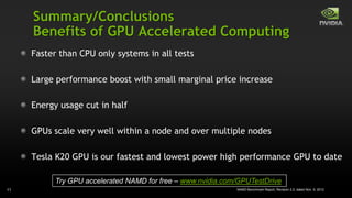 NAMD Molecular Dynamics on GPU | PPTX