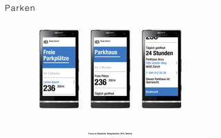 Parken




         Focus on Simplicity. Designkantine. 2012. Namics.
 