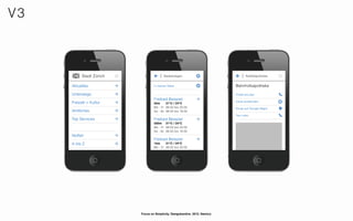 V3




     Focus on Simplicity. Designkantine. 2012. Namics.
 