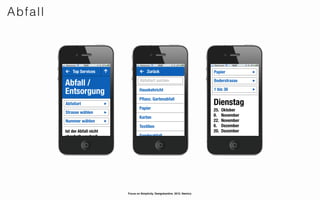 Abfall




         Focus on Simplicity. Designkantine. 2012. Namics.
 