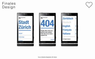 Finales
Design




          Focus on Simplicity. Designkantine. 2012. Namics.
 