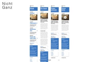 Nicht
Ganz




        Focus on Simplicity. Designkantine. 2012. Namics.
 