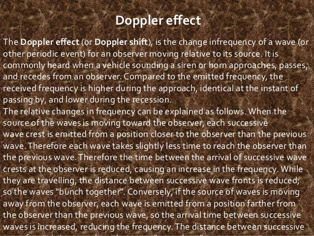 doppler effect lab The greater the shift from the normal position of the lines, the faster the star is moving in the visualization, the bottom spectrum shows the normal postion of. doppler effect lab The greater the shift from the normal position of the lines, the faster the star is moving in the visualization, the bottom spectrum shows the normal postion of.