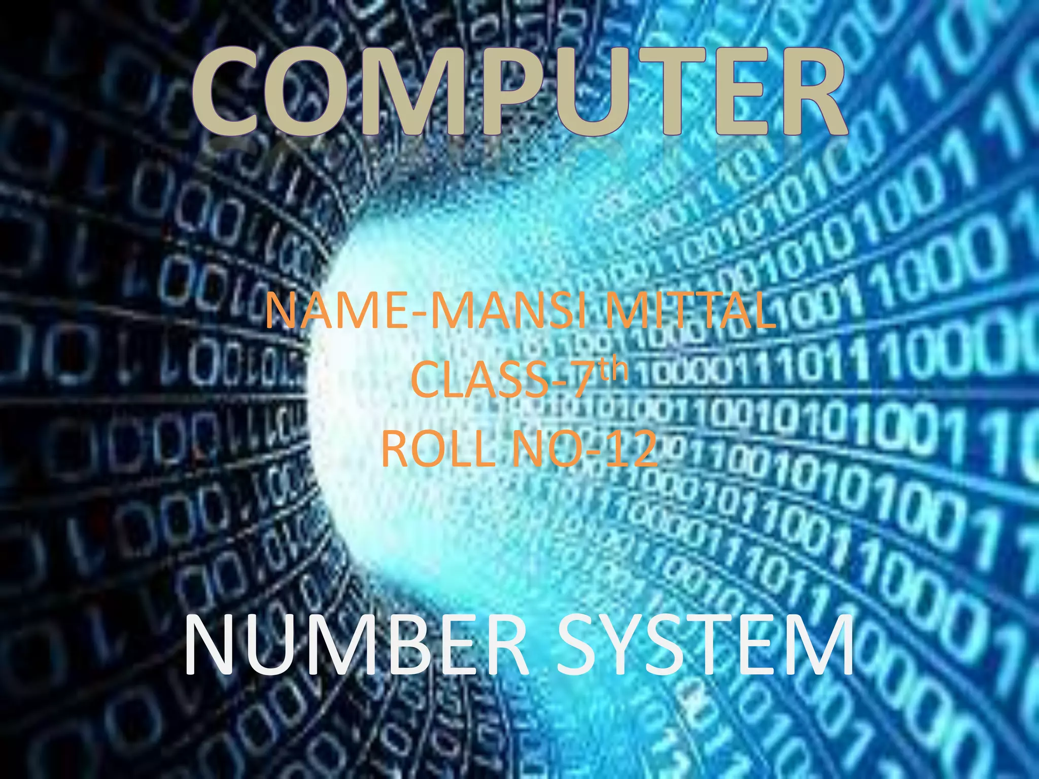 Number System in CoMpUtEr | PPTX
