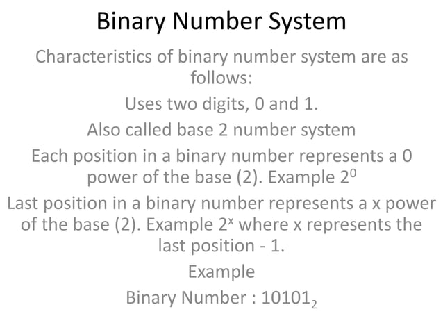 Number System in CoMpUtEr | PPT