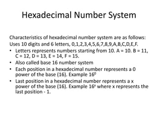 Number System in CoMpUtEr | PPTX