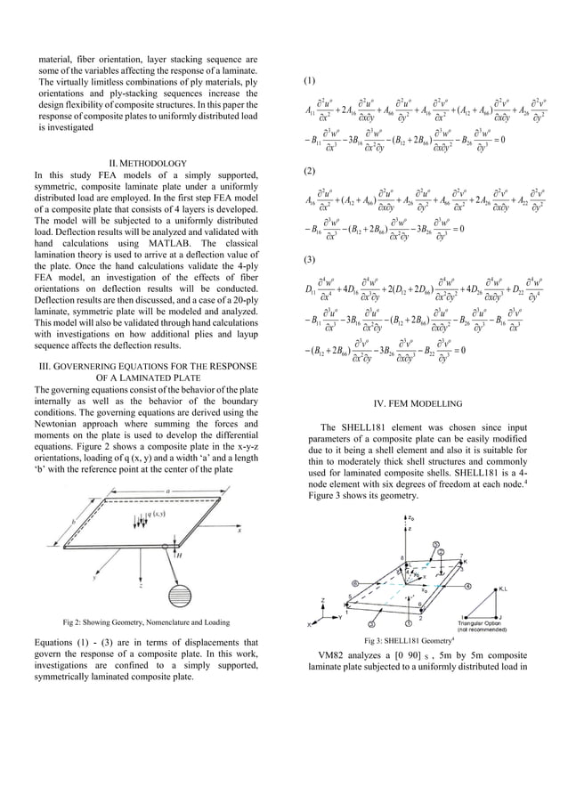 Design and analysis of laminated composite plates using MATLAB