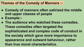 The Importance Of Being Earnest As A Comedy Of Manners | PPTX