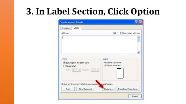 How to do labels in word 2007