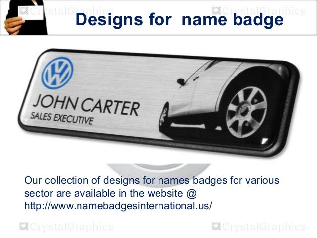 name badges design