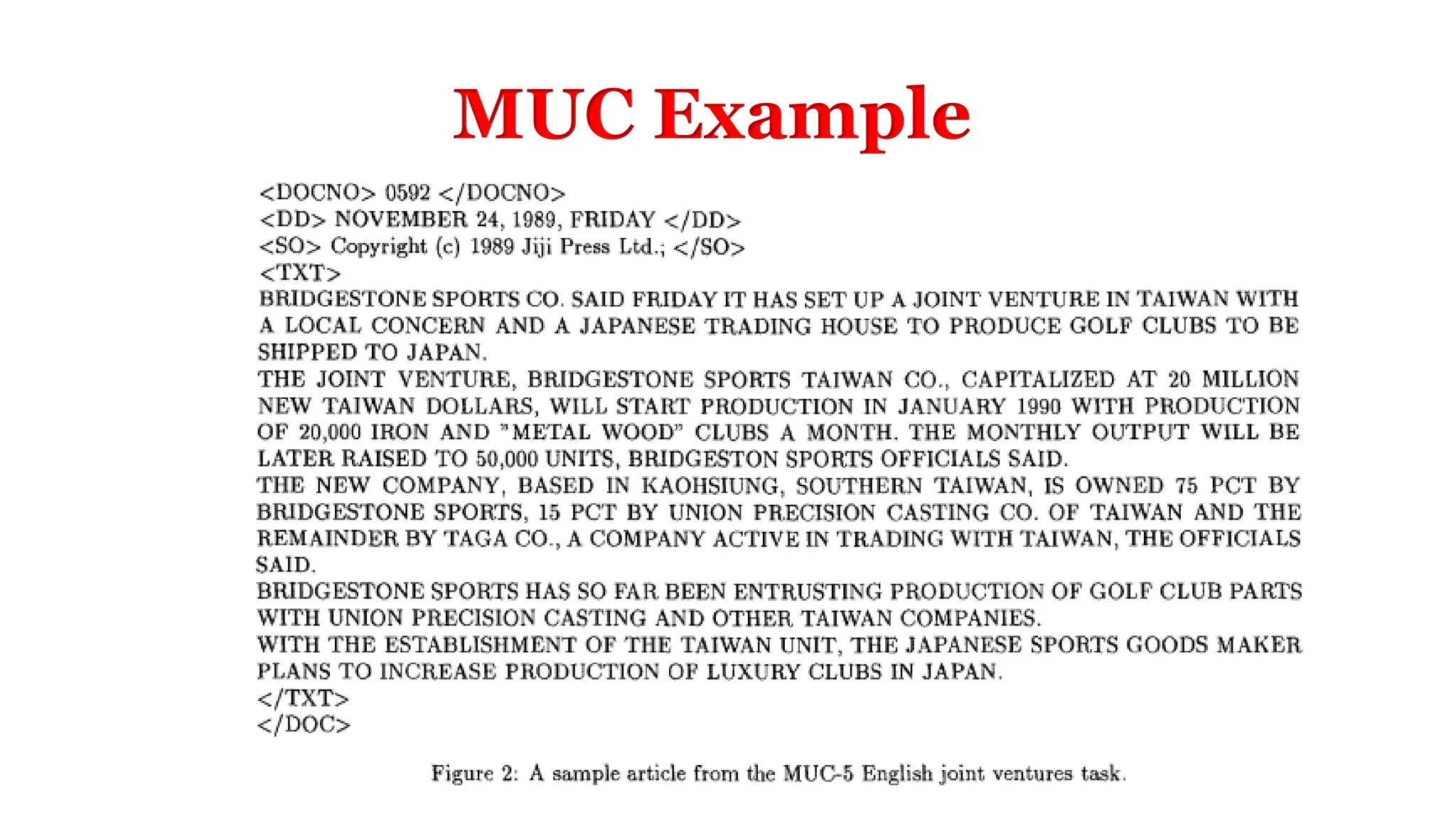 MUC Example
 