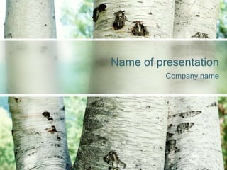 Company name
Name of presentation
 