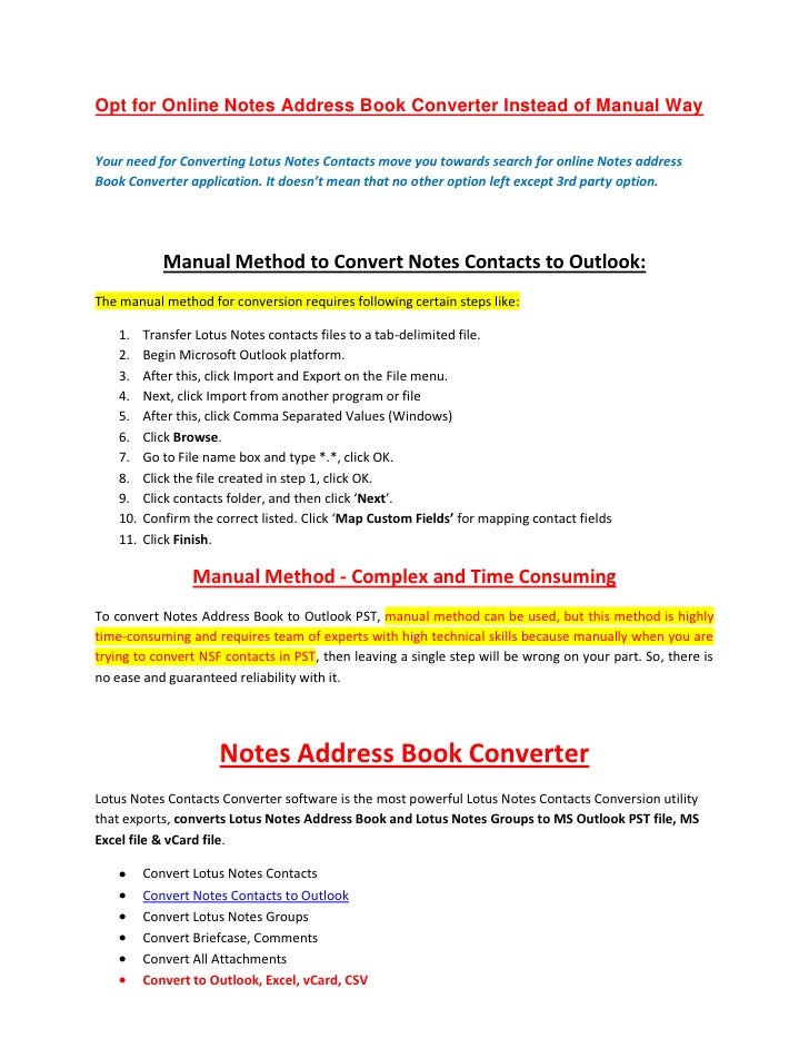 names nsf to outlook free download online address book free